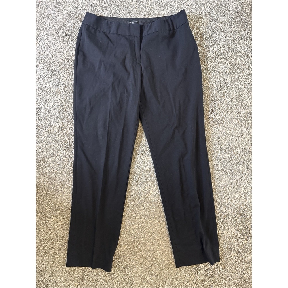 Liz Claiborne Career Women's Kylie City Dress Pants Black Size 12